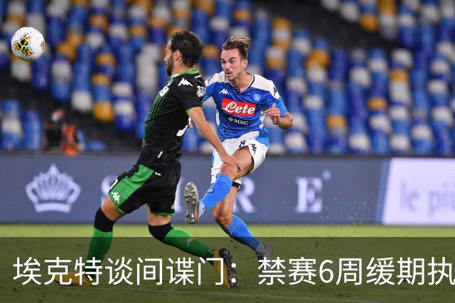 埃克特谈"间谍门"：禁赛6周缓期执行，罚款2.8万镑
