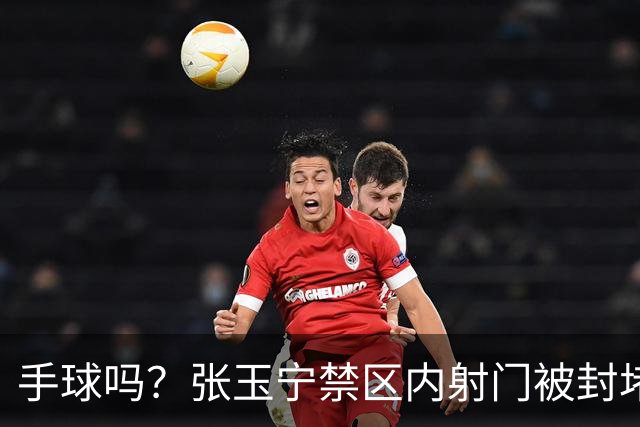 手球吗？张玉宁禁区内射门被封堵，中国队球员向裁判投诉对方手球